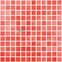 Mozaic de sticla Niebla Rojo