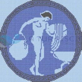 Model desen Athenas din mozaic
