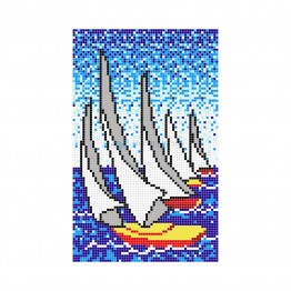 Model desen barci din mozaic