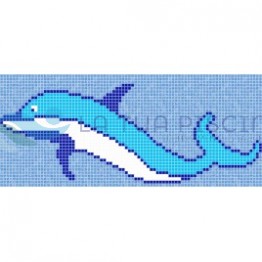 Model desen delfin 1 din mozaic