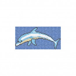Model desen delfin 3 din mozaic