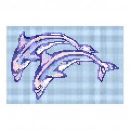 Model desen delfin 4 din mozaic