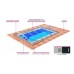 Acoperitoare policarbonat transparent pentru piscine pana la 8.50 x 4.64m, DALLAS CLEAR B antracit
