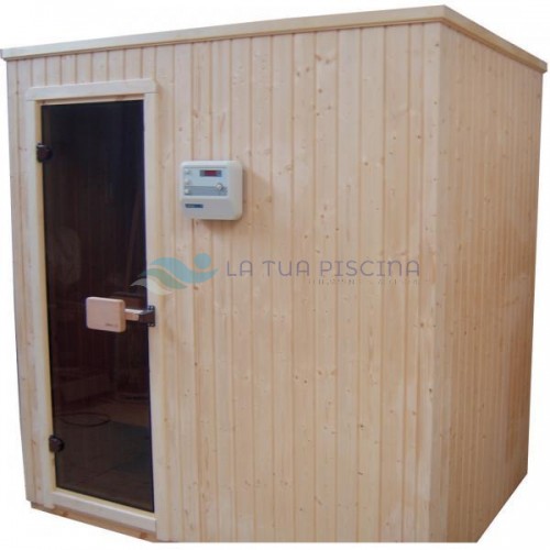 Cabina sauna standard 2 x 1,5m