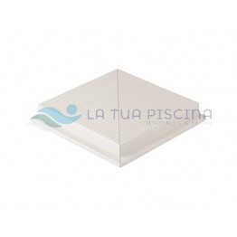 Colt exterior gresie portelanata antiderapanta de capat cu suport profil 25x25 cm