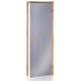 Usa pentru sauna din pin, culoare sticla GRI, 80x190cm