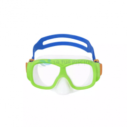 Ochelari de inot cu nas pentru copii 7-14 ani, curea ajustabila, verde