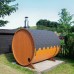 Sauna exterioara tip butoi din molid, lungime 1.8 m Ø 2,0 m