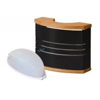Lampa Legend pentru sauna uscata decor Inox negru