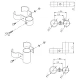 Accesoriu suport pentru umbrela AstralPool pentru scaunul de salvamar — imaginea 2