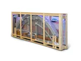 Acoperitoare policarbonat transparent pentru piscine pana la 6.35 x 3.65m, DALLAS CLEAR A silver — imaginea 5