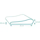 Bordura curbata pentru piscina, 50x32 cm — imaginea 2