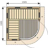 Cabina sauna Infrarosu Rondiun — imaginea 2