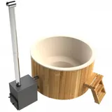 Ciubar din fibra sticla rotund cu soba exterioara aluminiu 27kw, diametru 1,8m — imaginea 3