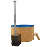 Ciubar din fibra sticla rotund cu soba exterioara INOX 27kw diametru 1.8m — imaginea 4