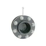 Clapeta sens PVC cu flanse D125 si arc