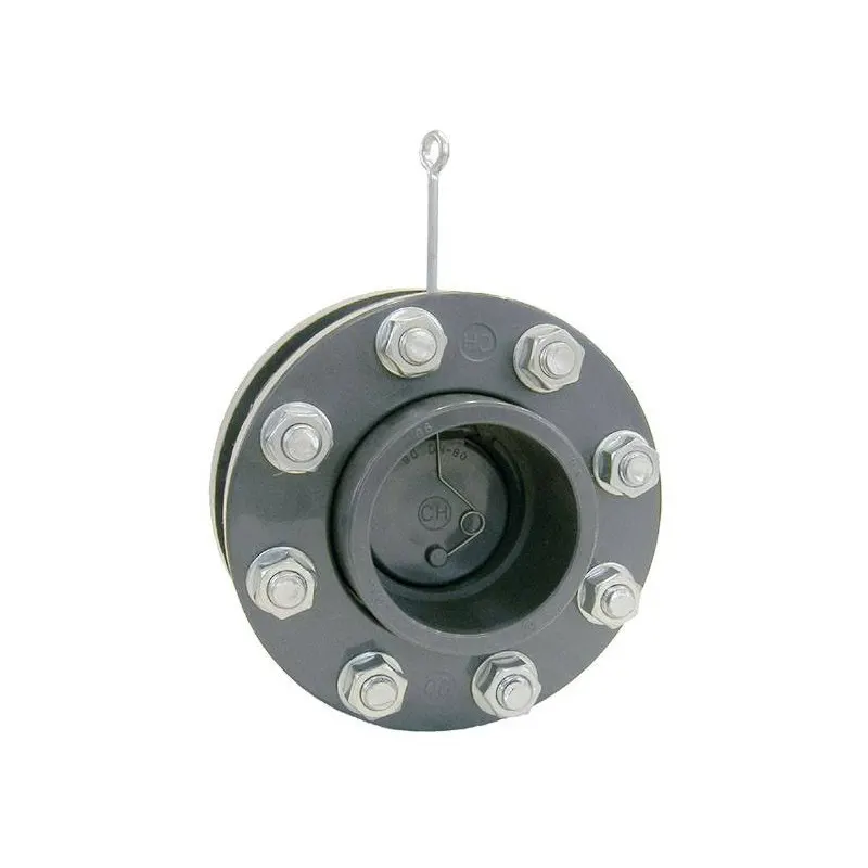 Clapeta sens PVC cu flanse D125 si arc