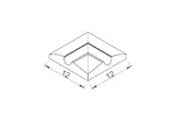 Colt exterior gresie portelanata cu mana curenta Standard 12.5x25 cm — imaginea 2