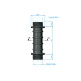 Crepine brațe colectoare ¾" lungime 100 mm AstralPool — imaginea 2