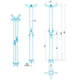 Dus inox de exterior cu 4 capete si temporizator — imaginea 2