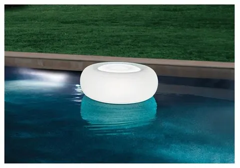 Figurina plutitoare tip scaun cu iluminare led RGB