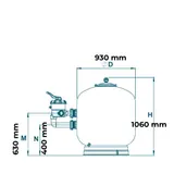 Filtru Baracuda Crystal Wave D900 Side — imaginea 2