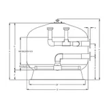 Filtru bobinat Fiberpool D3000 conexiune 200mm — imaginea 2