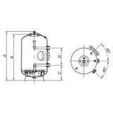 Filtru bobinat Fiberpool ITALY D1800 conexiune 125mm — imaginea 2
