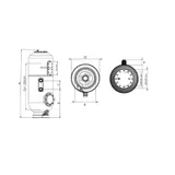 Filtru laminat HEALTY SWIM D800 cu pat filtrant 1.2 m si vana multiport — imaginea 2