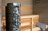Incalzitor sauna HARVIA Cilindro PC66E 6.6 kW Black Steel comanda externa — imaginea 4