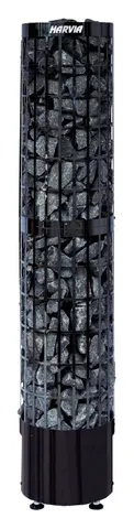 Incalzitor sauna HARVIA Cilindro PC66E 6.6 kW Black Steel comanda externa