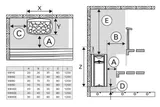 Incalzitor sauna Harvia The Wall SW60E 6.0 kW Black, comanda externa — imaginea 3