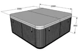 Mini piscina Spa Astral Pool  XL (Jacuzzi) — imaginea 4