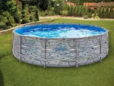 Piscina cu cadru Elite decor de piatră D3.66x0.91 m — imaginea 2