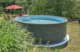 Piscina din otel, rotunda, 450 x 135 m liner 0.8 mm volum 21 m3 — imaginea 3