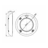 Proiector plat aplicat LED alb cald Baracuda, 14.5W, 1485 lm — imaginea 2