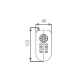 Proiector plat RGB cu telecomanda 15W, prindere perete — imaginea 3