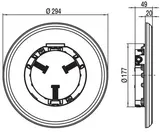 Rama proiector Flexi ABS Alb — imaginea 2