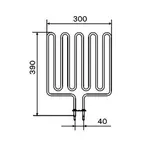 Rezistenta electrica 1750W pentru incalzitor Harvia — imaginea 4