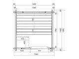 Sauna finlandeza ODIN 156x156x211cm — imaginea 6