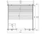 Sauna Finlandeza VALI 215x215x211cm — imaginea 10