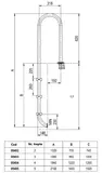 SCARA DREAPTA MURO 4 TREPTE STANDARD 05494 — imaginea 3