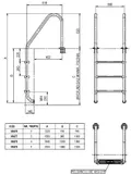 Scara Standard AISI-316 Lux cu 2 trepte — imaginea 6