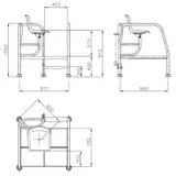 Scaun salvamar cu acces rapid la piscina Astral Pool H-400 — imaginea 2