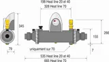 Schimbător de căldură ZODIAC HEAT LINE Compact 40 kw — imaginea 2