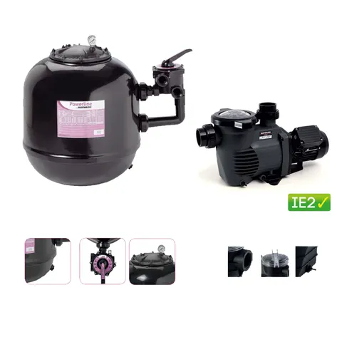 Set filtrare piscina Powerline Side 26 mc/h - Hayward