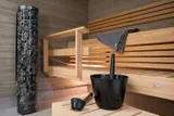 SET GALEATA SI POLONIC HARVIA CLICK PLASTIC BLACK — imaginea 3