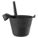 SET GALEATA SI POLONIC HARVIA CLICK PLASTIC BLACK — imaginea 1