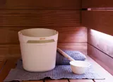 Set galeata si polonic Harvia Helmi ivory — imaginea 2