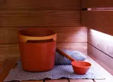 Set galeata si polonic Harvia Helmi Terracotta — imaginea 2